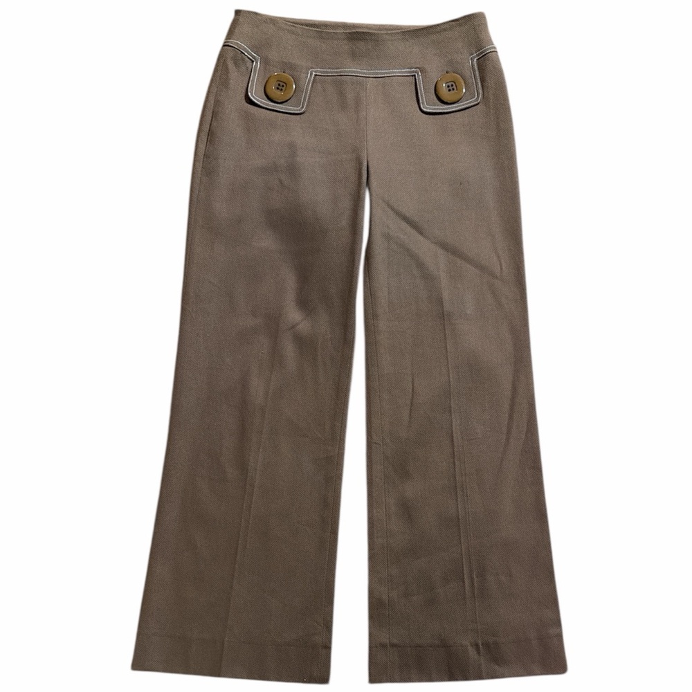 Donna Degnan Women Sz 10 Wide leg‎ Brown Pants